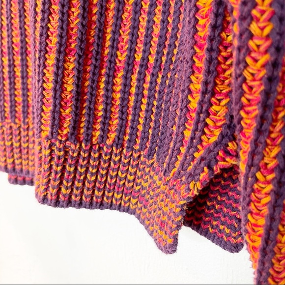 CAbi Melange Lava Cable Knit Ribbed Crewneck Pullover Sweater Size M - Picture 9 of 14